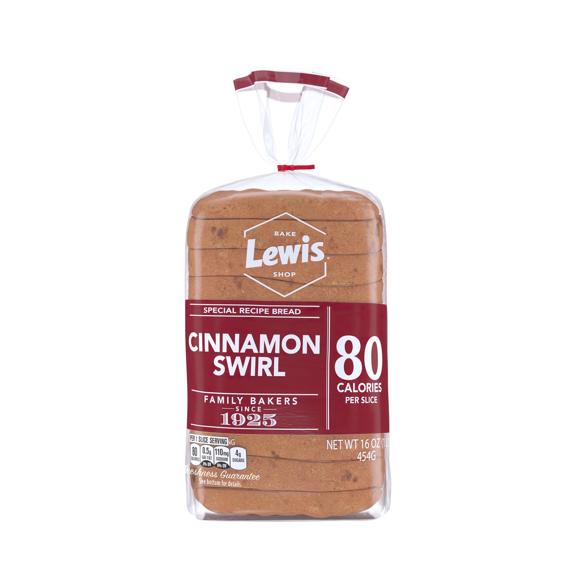 slide 2 of 5, Lewis Bakeries Cinnamon Swirl Bread, 16 oz, 16 oz