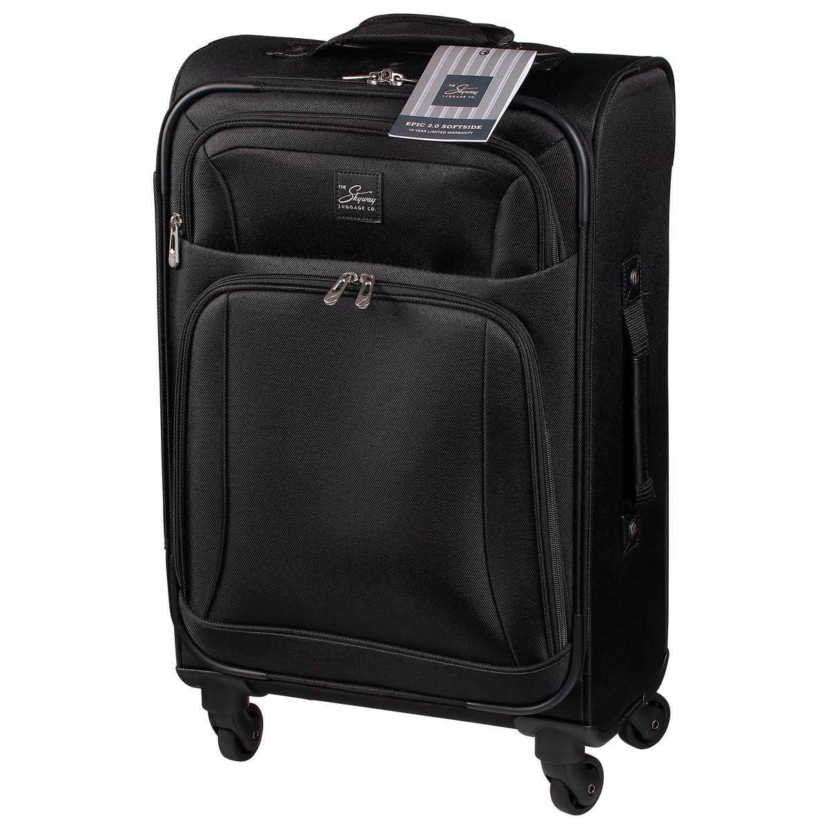 slide 5 of 9, The Skyway Luggage Co. Epic 2.0 Softside Black 20 Inch Suitcase 1 ea, 1 ct