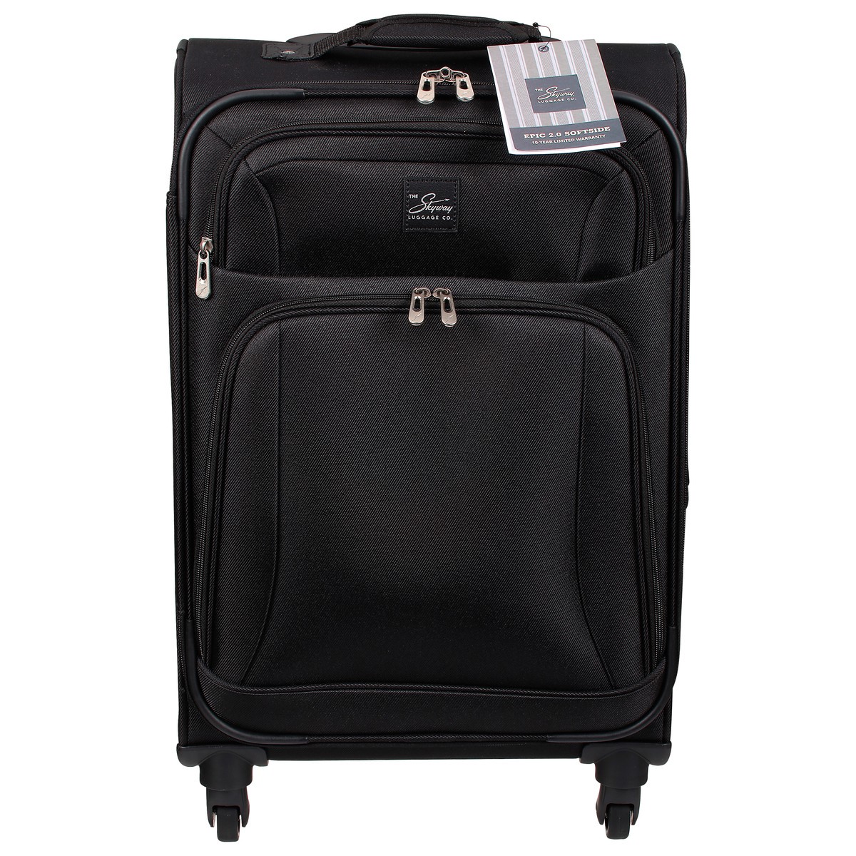 slide 1 of 9, The Skyway Luggage Co. Epic 2.0 Softside Black 20 Inch Suitcase 1 ea, 1 ct