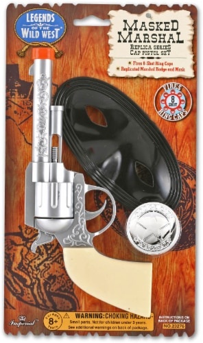 slide 1 of 1, Imperial Toy Legends of the Wild West Masked Marshal Cap Pistol Set, 1 ct