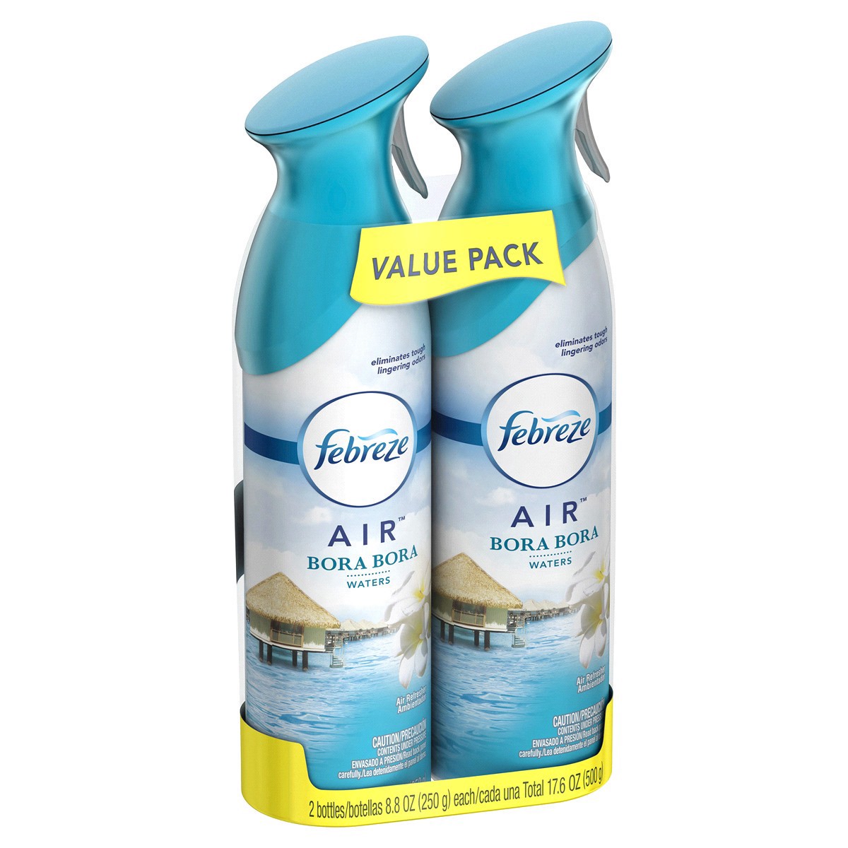slide 6 of 7, Febreze Air Freshener Spray, Odor-Fighting Room Spray, Bora Bora Waters Scent, 8.8oz, 2 Count, 8.8 oz