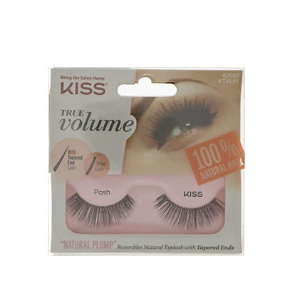 slide 1 of 1, Kiss Lashes True Volume Posh, 1 ct