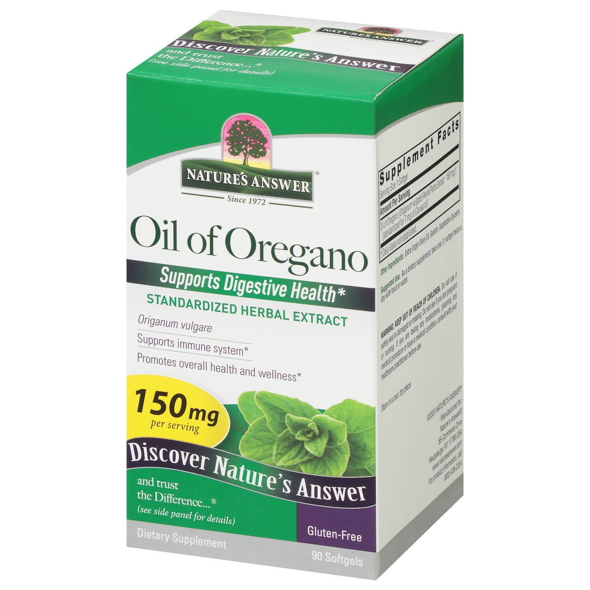 slide 6 of 9, Nature's Answer 150 mg Oil of Oregano 90 Softgels, 90 ct