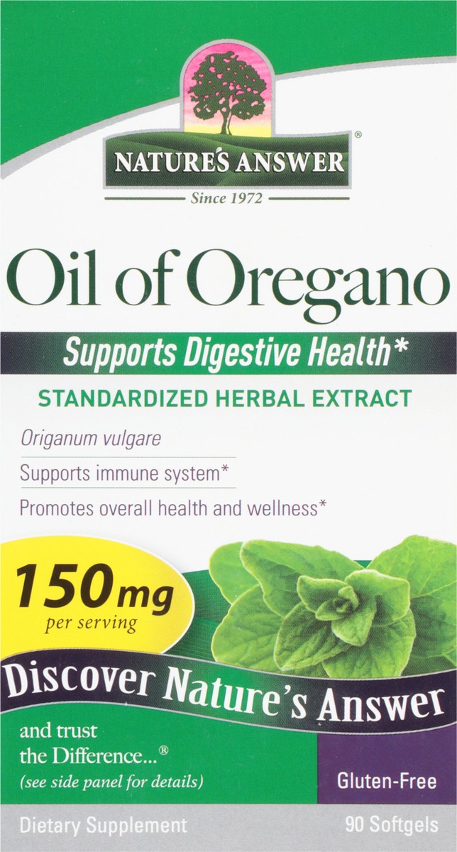 slide 8 of 9, Nature's Answer 150 mg Oil of Oregano 90 Softgels, 90 ct