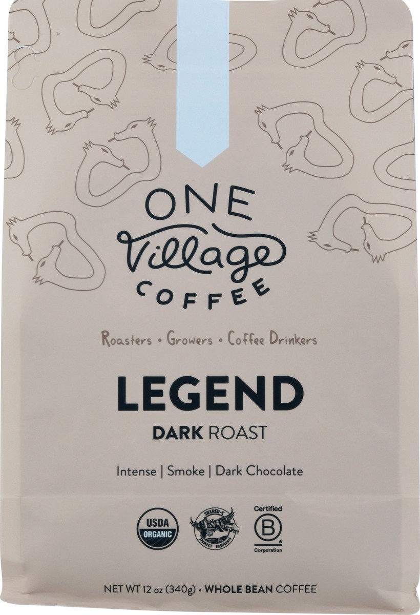 slide 7 of 9, One Village Coffee Legend Dark Roast - 12 oz, 12 oz