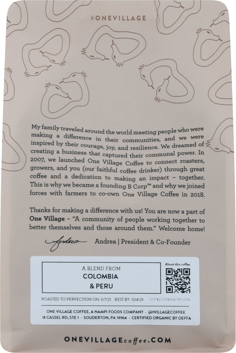 slide 8 of 9, One Village Coffee Legend Dark Roast - 12 oz, 12 oz