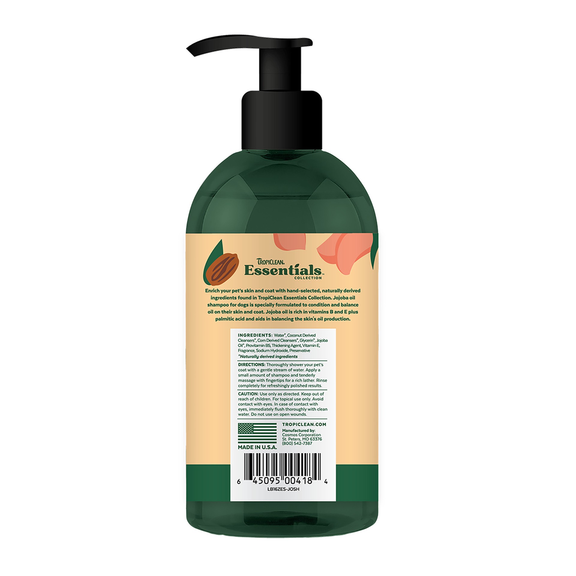 slide 3 of 3, TropiClean Sunsetting - TropiClean Essentials Jojoba Oil Shampoo for Dogs, 16 oz