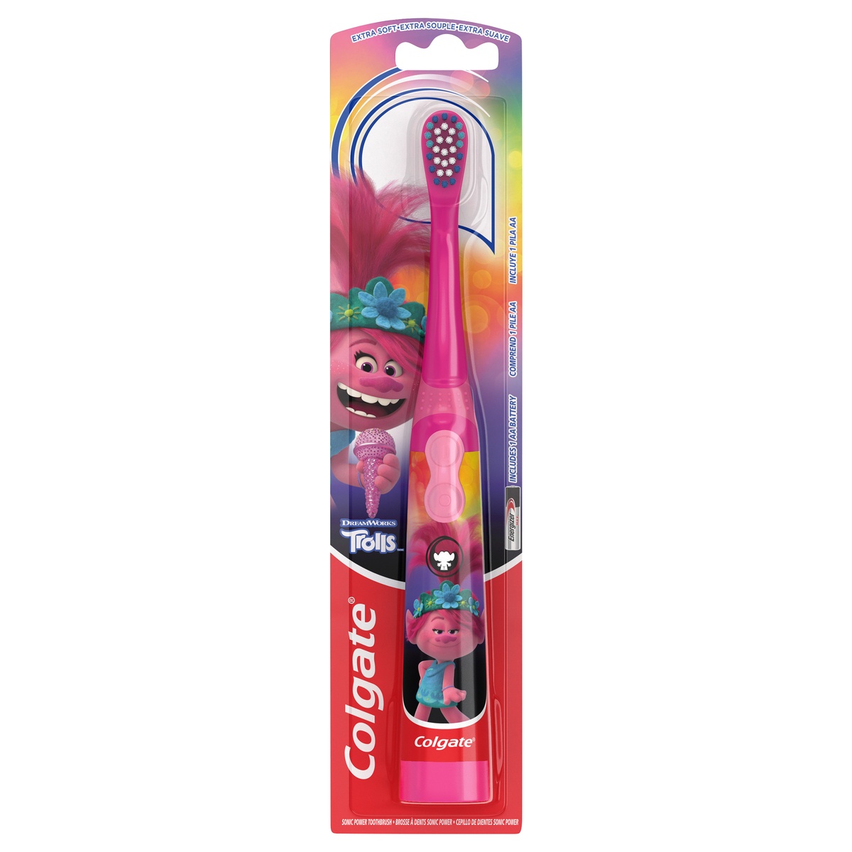 slide 7 of 7, Colgate Kids Trolls Battery Powered Toothbrush, 1 ct