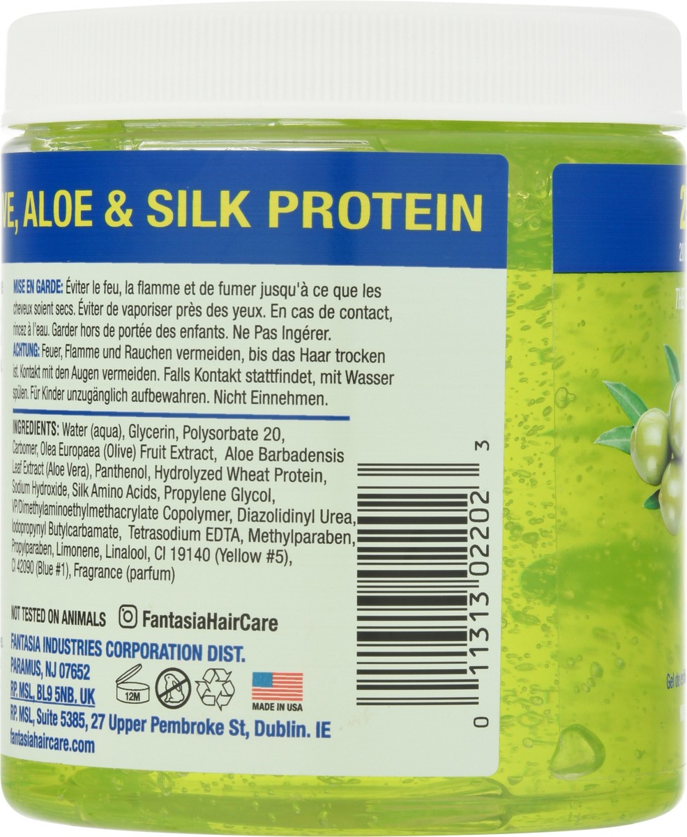 slide 9 of 9, Fantasia IC Hair Polisher Olive Styling Gel 20 oz, 20 oz