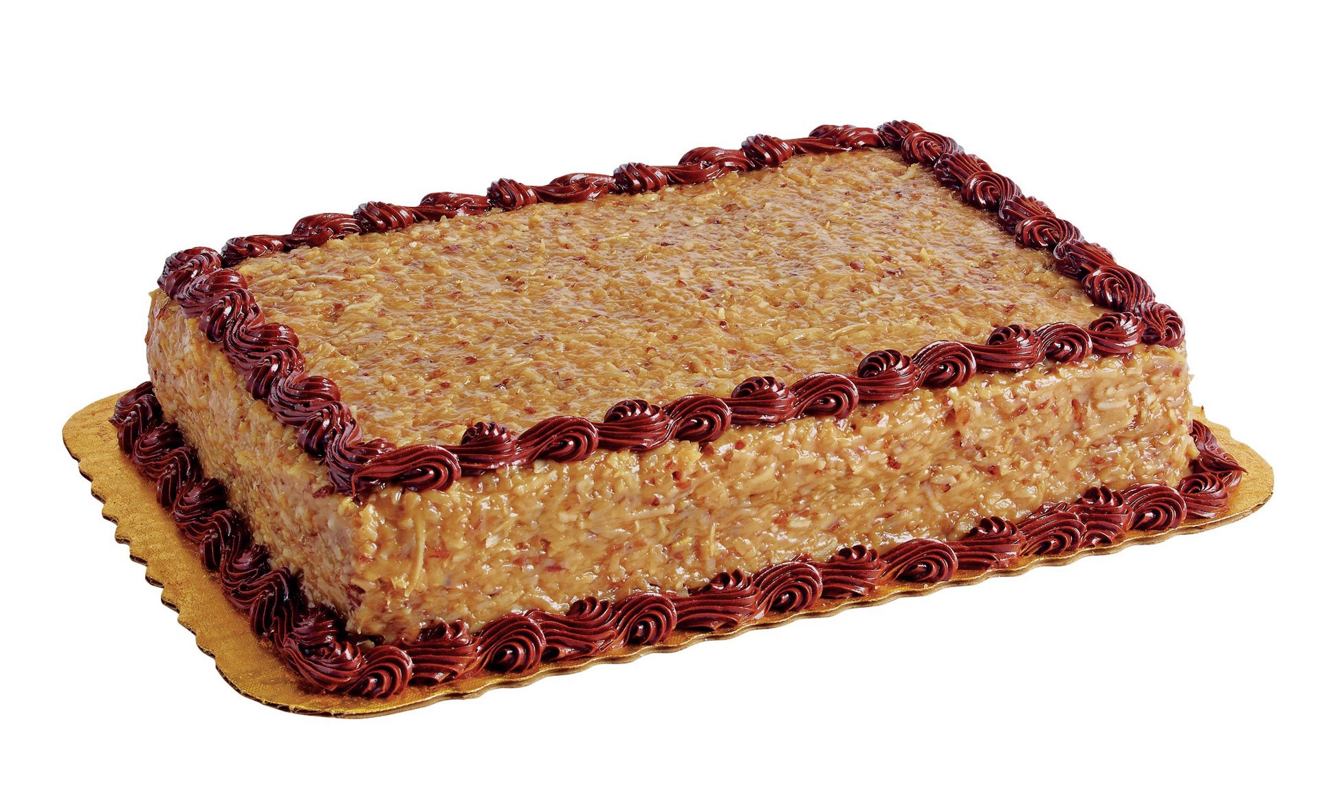 slide 1 of 1, H-E-B German Chocolate 1/4 Sheet Cake, 1 ct