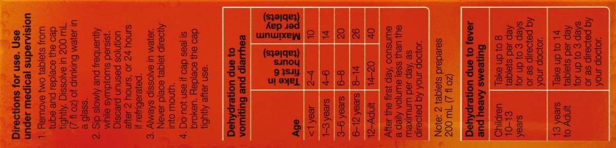 slide 6 of 6, Hydralyte Effervescent Electrolyte Tablets Orange, 20 ct