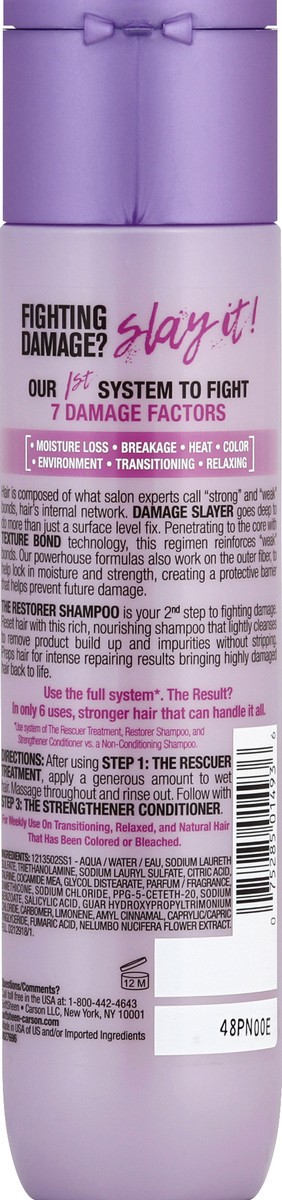 slide 6 of 6, Dark & Lovely Damage Slayer Shampoo, 10.1 oz