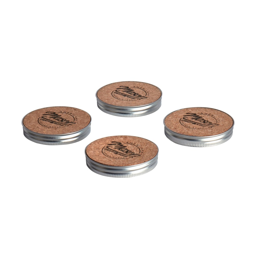 slide 1 of 1, Mason Craft & More Wood Coaster Set - Brown, 4 ct