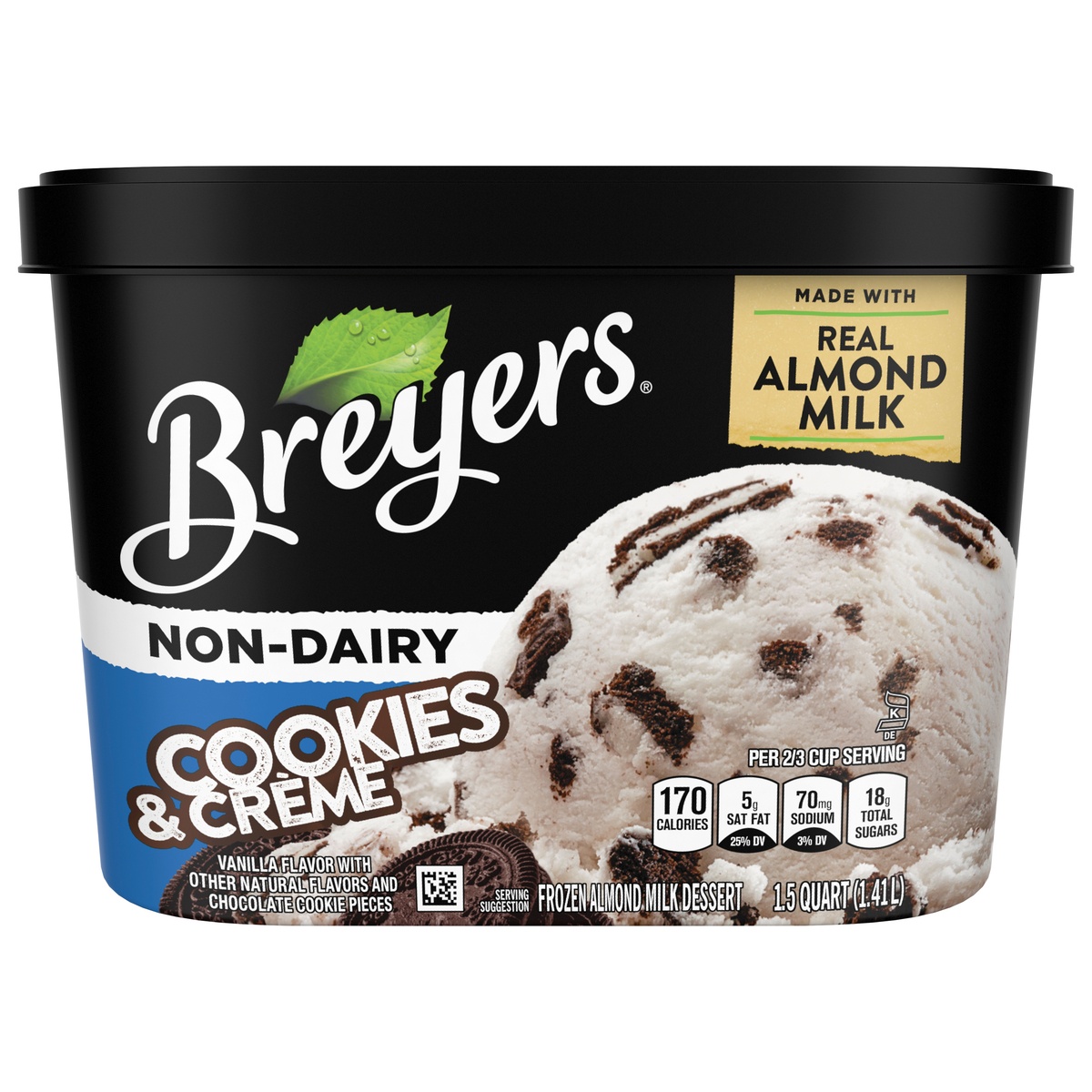 slide 1 of 7, Breyer's Non Dairy Chocolate Chip, 48 fl oz