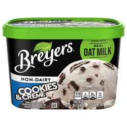 Breyers Non Dairy Frozen Dessert Cookies & Crème, 48 oz