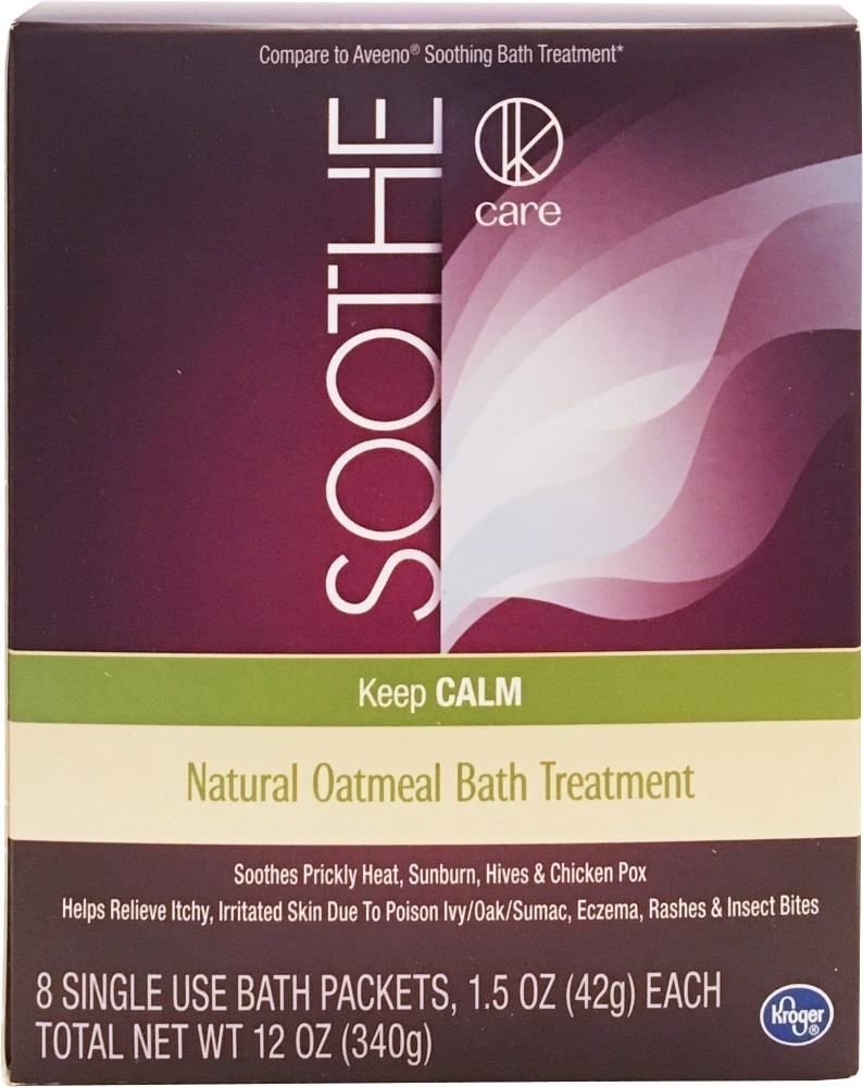 slide 1 of 1, Kroger Soothing Oatmeal Bath Treatment Packets, 8 ct; 1.5 oz