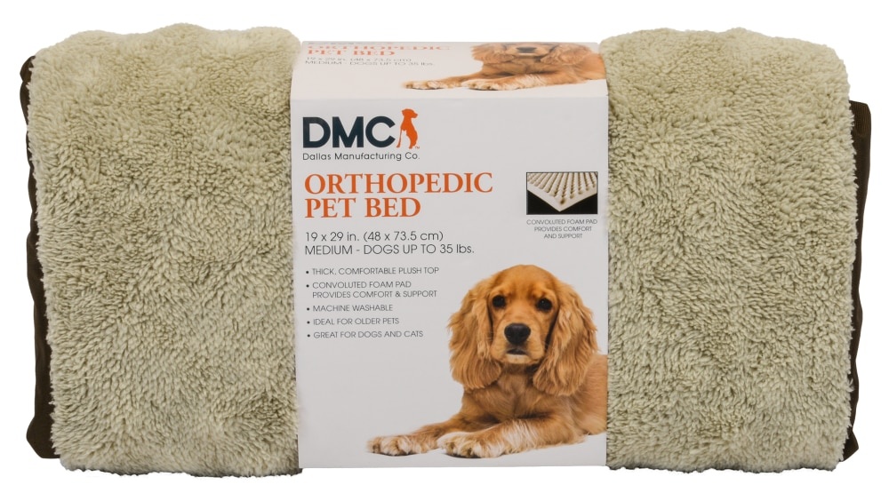 slide 1 of 1, Dallas Manufacturing Company Orthopedic Pet Bed, Assorted Colors, 1 bed