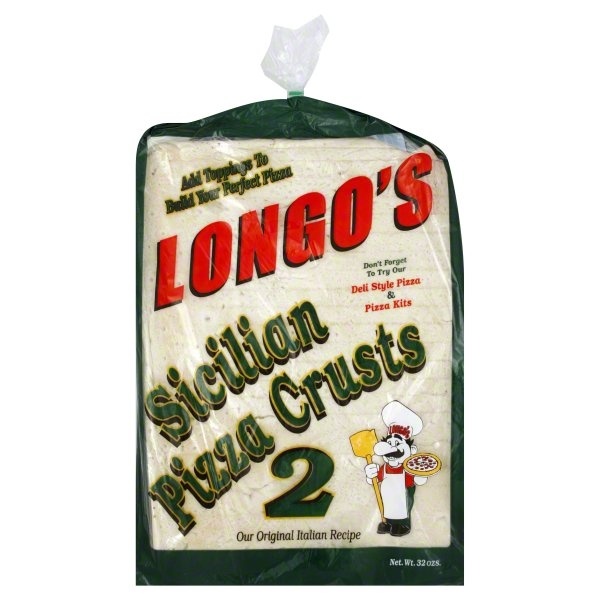 slide 1 of 1, Longo's Sicilian Pizza Crusts, 32 oz