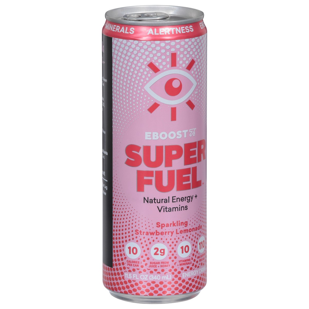 slide 13 of 15, Eboost Super Fuel Sparkling Strawberry Lemonade Beverage, 11.5 fl oz