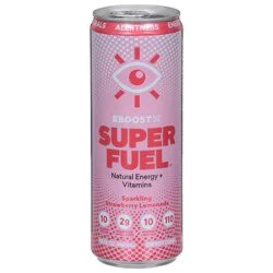 EBOOST Super Fuel Sparkling Strawberry Lemonade Beverage - 11.5 fl oz