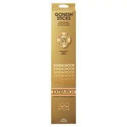 Gonesh Incense Extra Rich Sandalwood Incense Sticks 100 ea