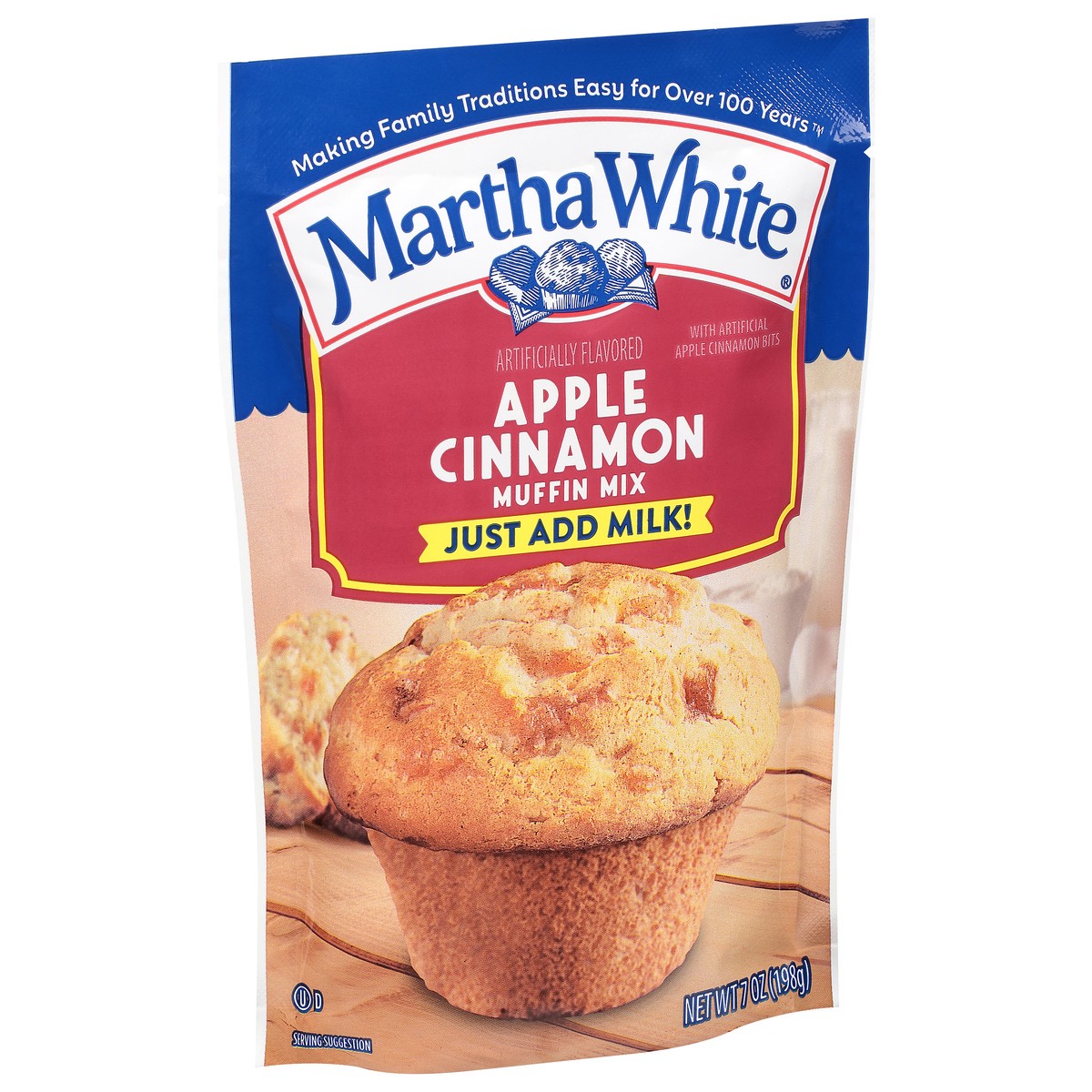 slide 3 of 9, Martha White Apple Cinnamon Muffin Mix 7 oz, 7 oz