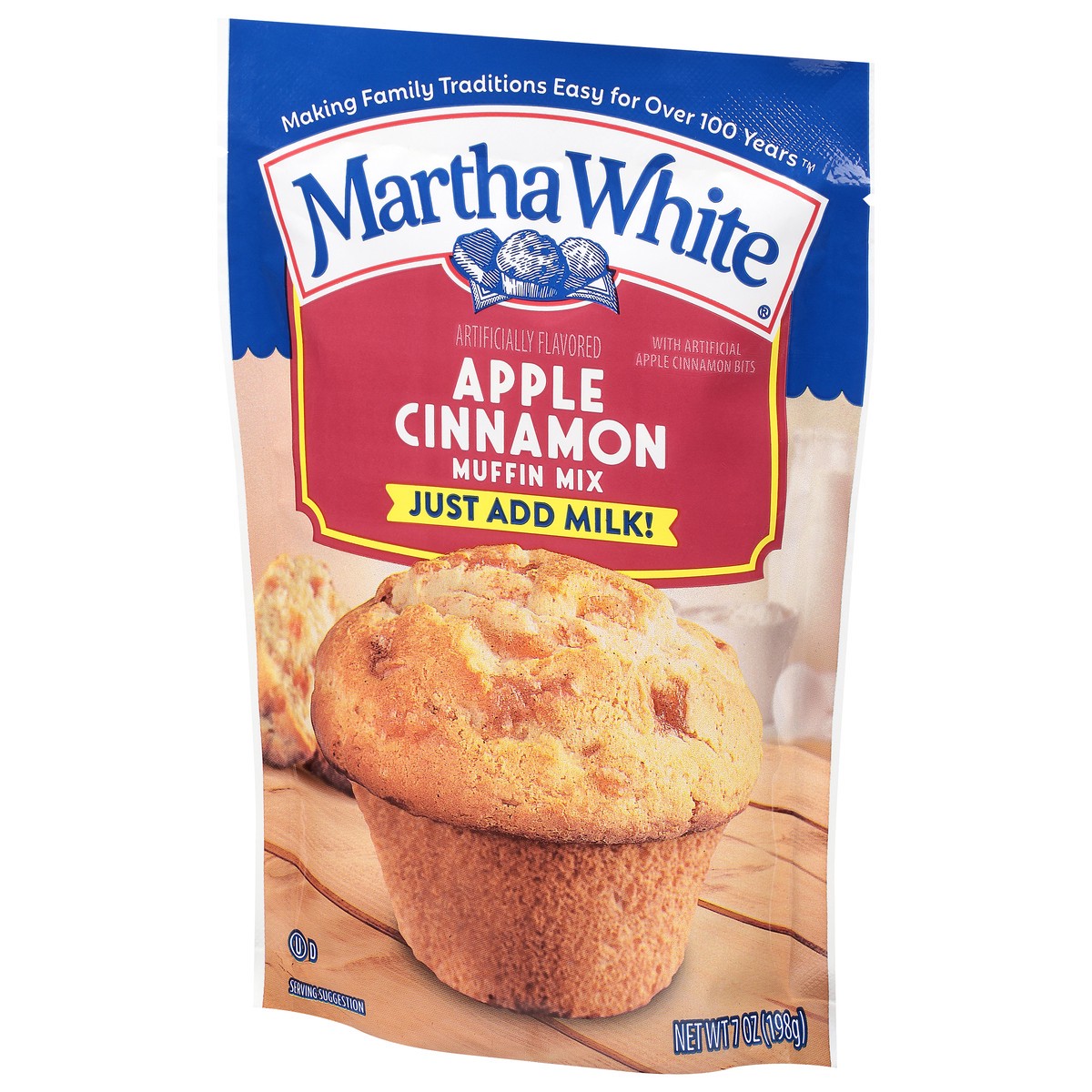 slide 9 of 9, Martha White Apple Cinnamon Muffin Mix 7 oz, 7 oz