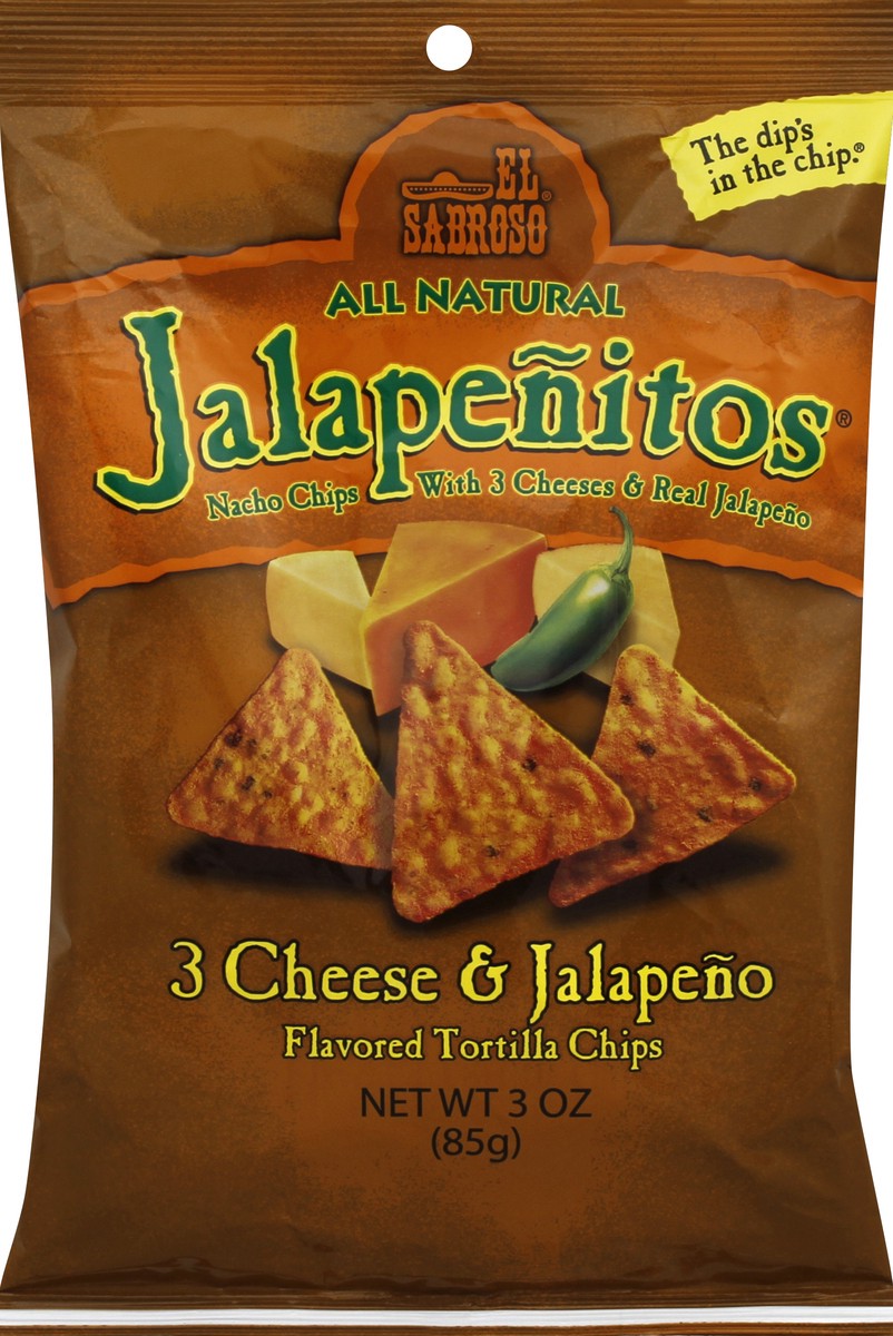 slide 3 of 4, El Sabroso Tortilla Chips 3 oz, 3 oz