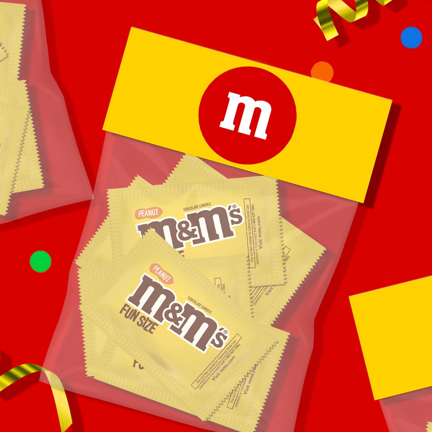 slide 2 of 8, M&M's Peanut Milk Chocolate Fun Size Candy Bag, 10.57oz, 10.57 oz