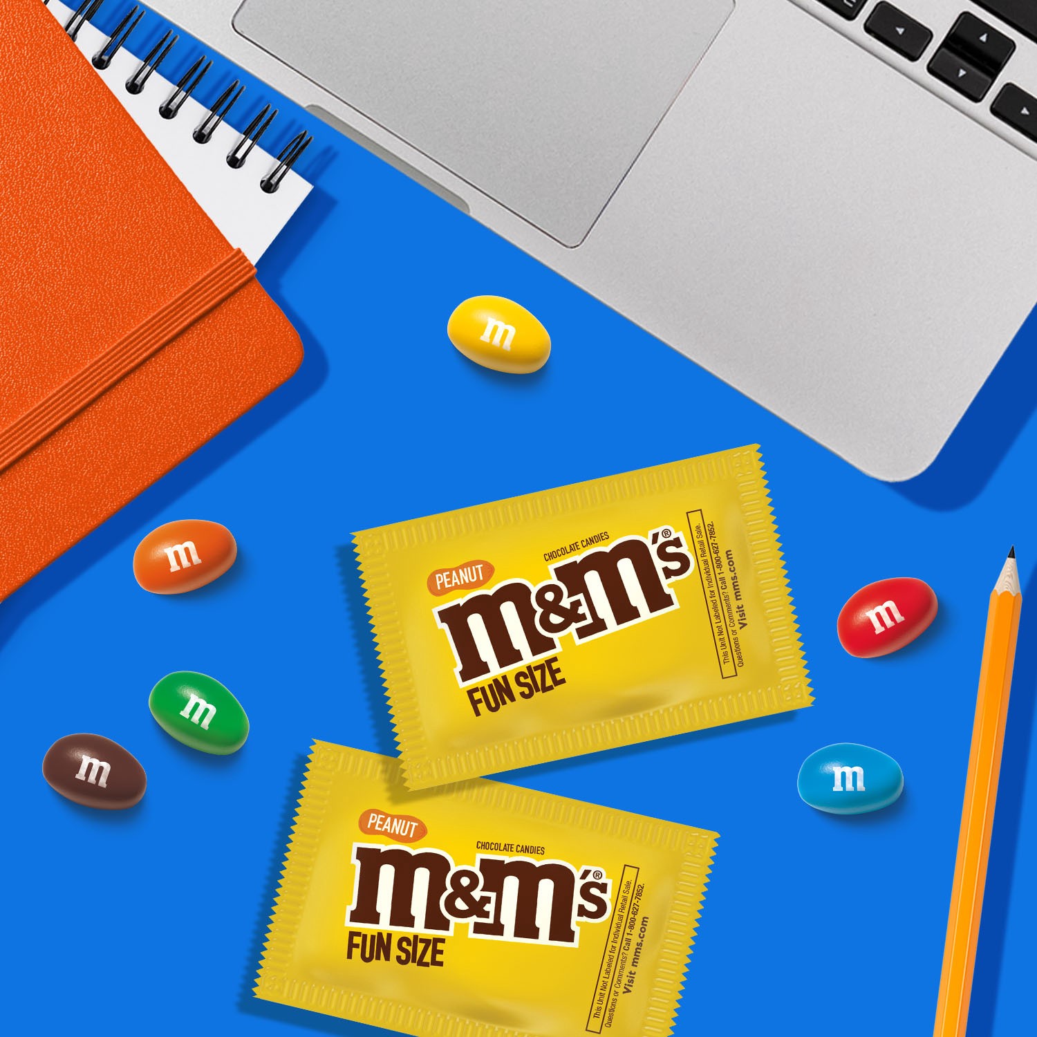 slide 7 of 8, M&M's Peanut Milk Chocolate Fun Size Candy Bag, 10.57oz, 10.57 oz