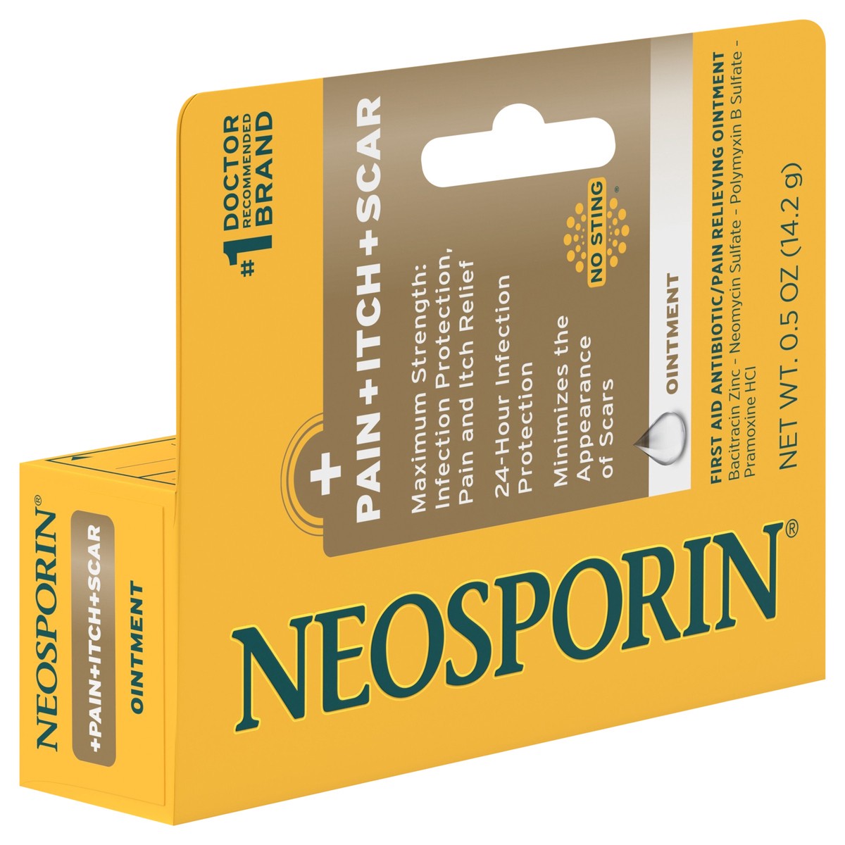 slide 2 of 8, Neosporin + Pain, Itch, Scar, .5 Oz, 0.5 oz