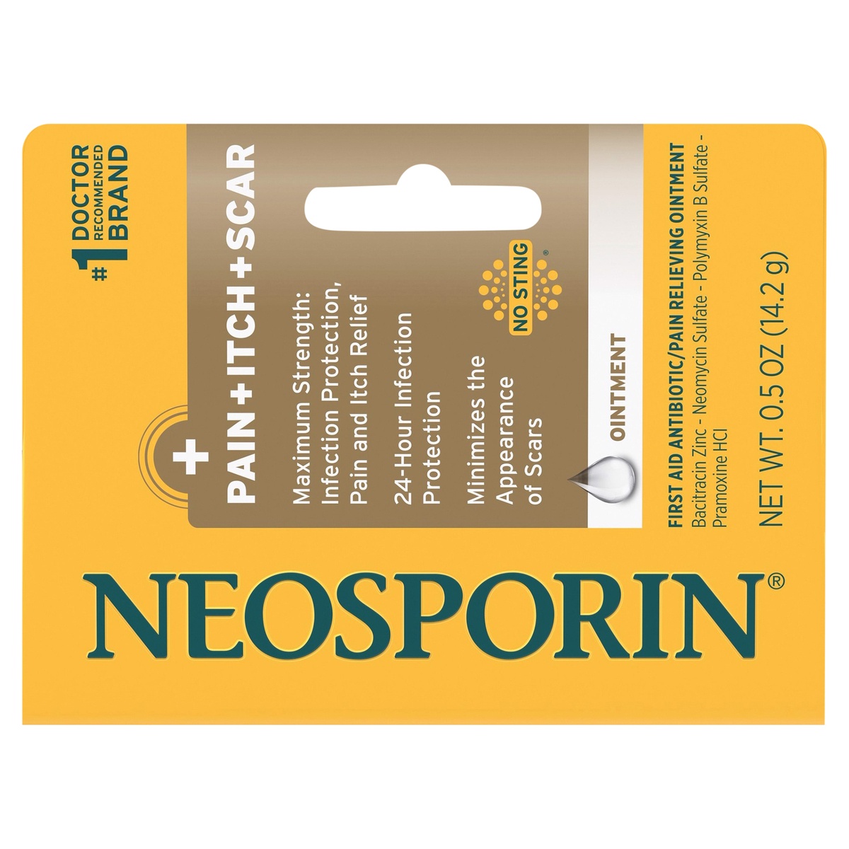 slide 1 of 6, Neosporin First Aid Antibiotic and Pain Relieving Ointment - 0.5oz, 0.5 oz