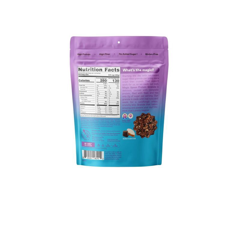 slide 2 of 4, Magic Spoon Grain-Free Dark Chocolate Almond Protein Granola 8 oz, 8 oz