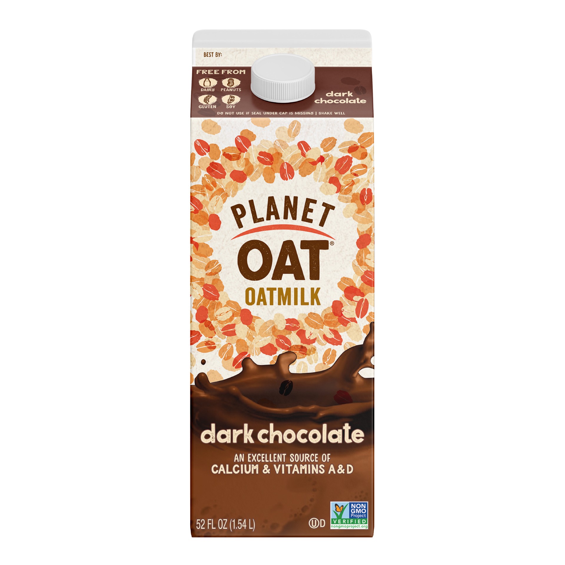 slide 1 of 8, Planet Oat Dark Chocolate Oatmilk, 52 oz, 52 oz