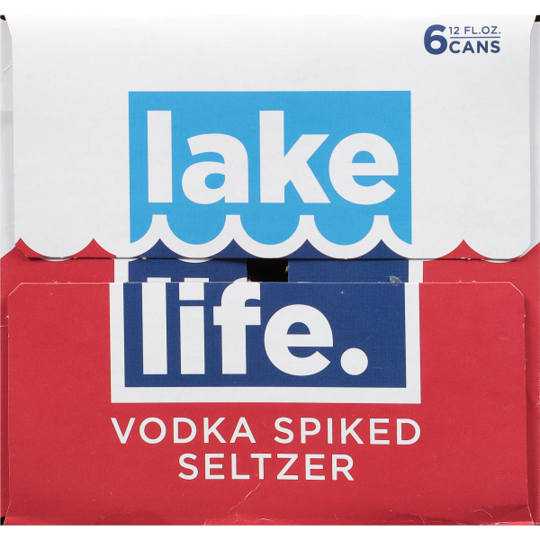 slide 3 of 16, Lake Life Vodka Spiked Seltzer, Cranberry Lime, 6/pk12 oz