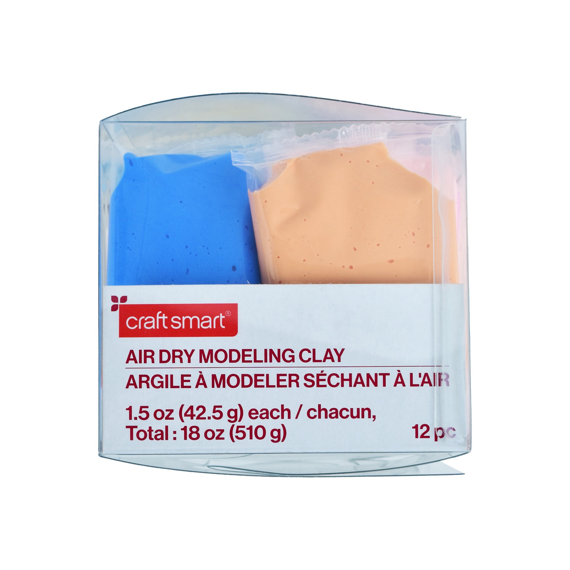 slide 6 of 6, Air Dry Modeling Clay 12 Color Pack By Craft Smart, 18 oz