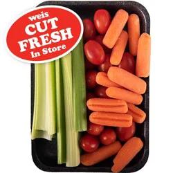 Weis Fresh Cut Grape Tomatoes, Celery, & Baby Carrots