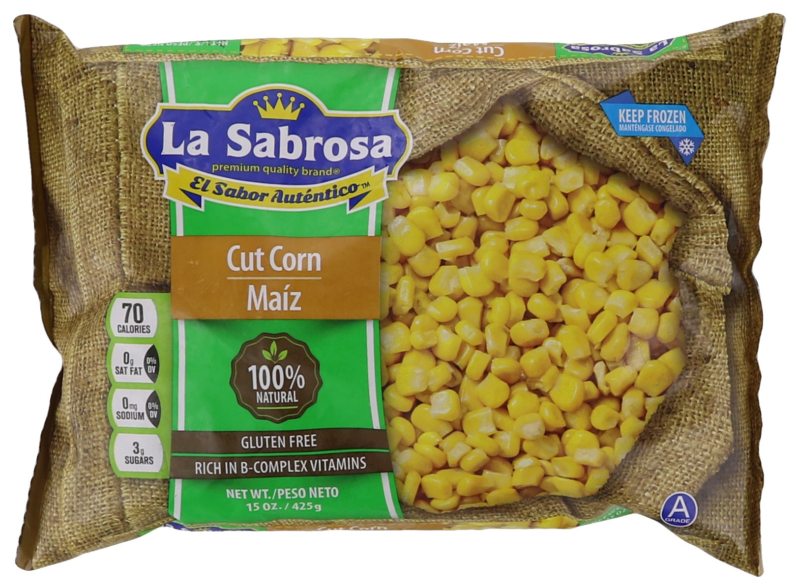 slide 1 of 1, La Sabrosa Cut Corn, 15 oz