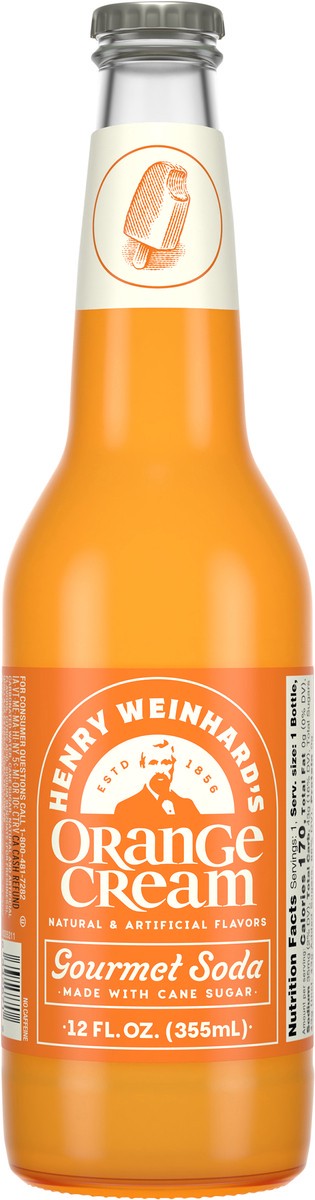 slide 4 of 7, Henry Weinhard's Orange Cream Gourmet Soda - 12 fl oz, 12 fl oz