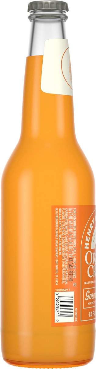 slide 2 of 7, Henry Weinhard's Orange Cream Gourmet Soda - 12 fl oz, 12 fl oz