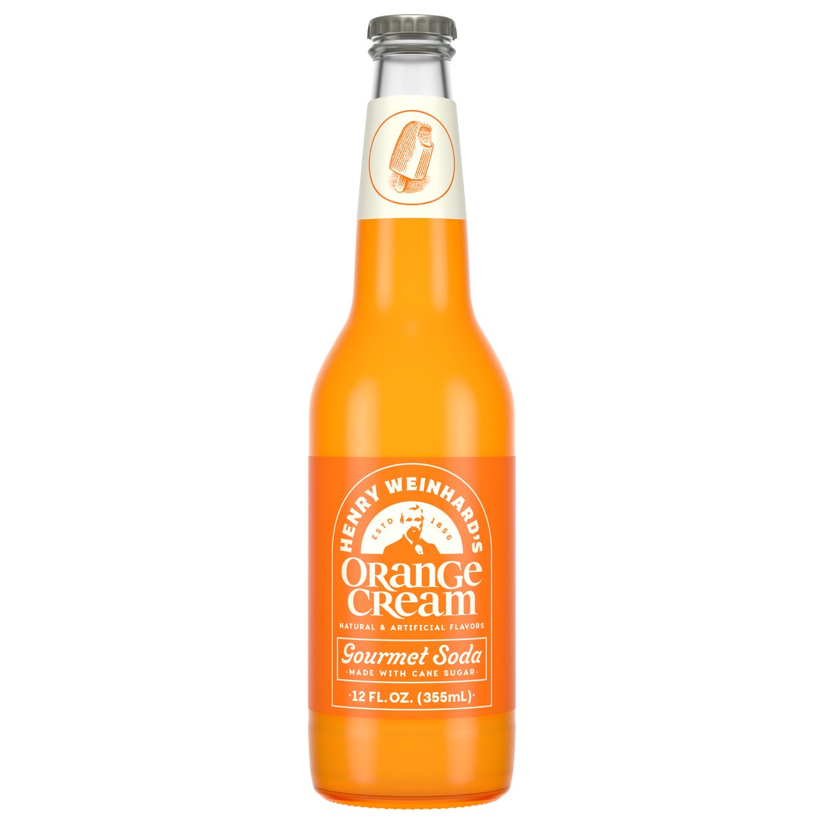 slide 1 of 7, Henry Weinhard's Orange Cream Gourmet Soda - 12 fl oz, 12 fl oz