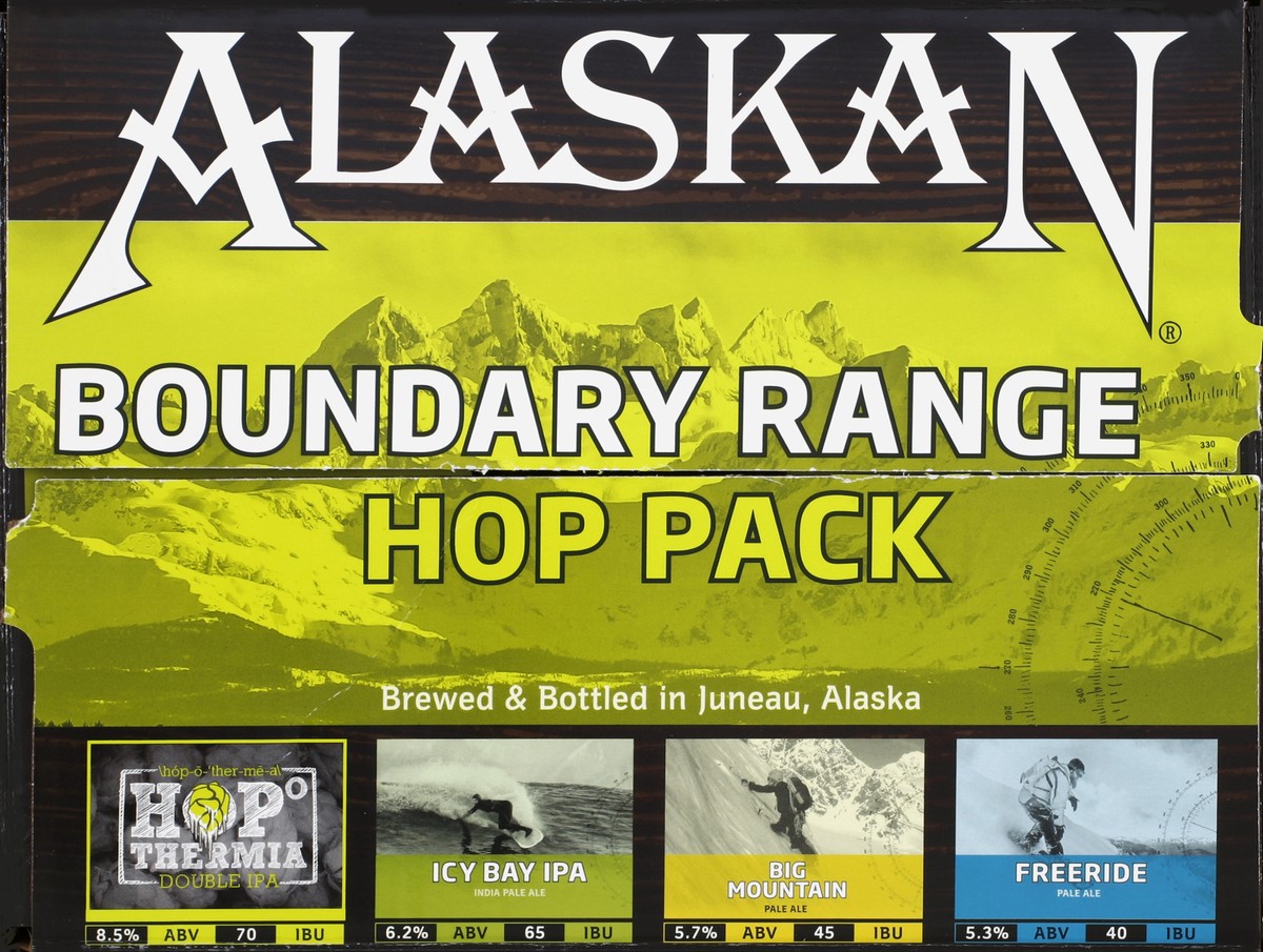 slide 5 of 6, Alaskan Brewing Company Boundary Range Hop Pack, 144 fl oz