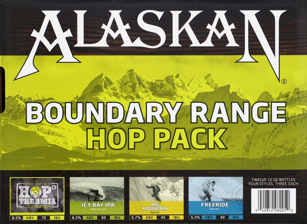 slide 4 of 6, Alaskan Brewing Company Boundary Range Hop Pack, 144 fl oz