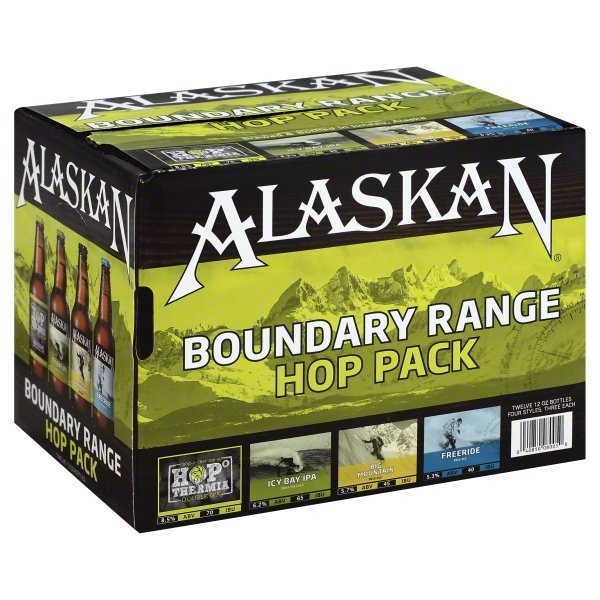 slide 1 of 1, Alaskan Brewing Company Brewing Co. Boundary Range Hop Pack, 12 ct; 12 oz