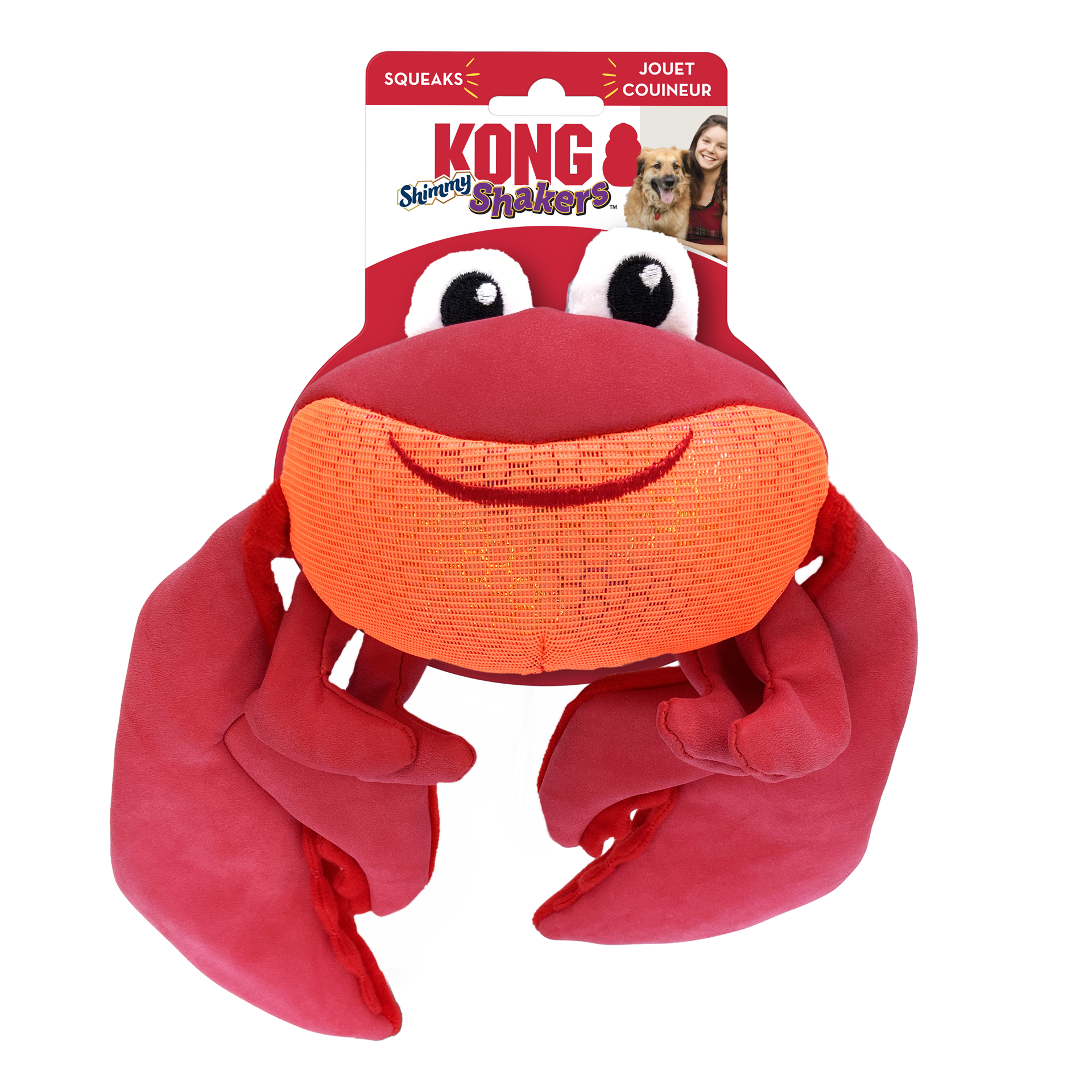 slide 3 of 3, KONG Shakers™ Shimmy Crab Md, 1 ct