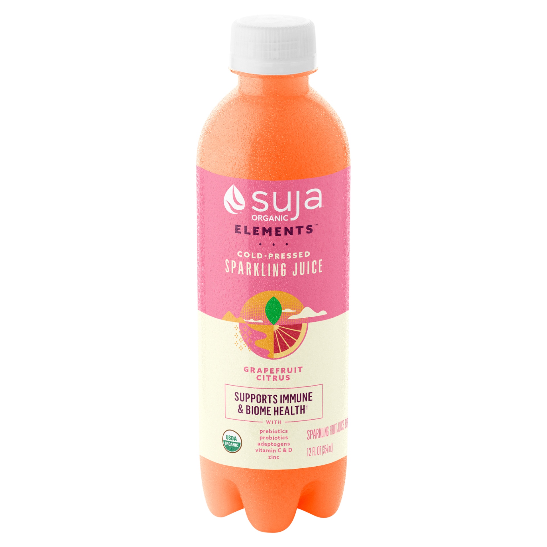 slide 2 of 2, Suja Organic Elements Cold-Pressed Grapefruit Citrus Sparkling Juice, 12 fl oz