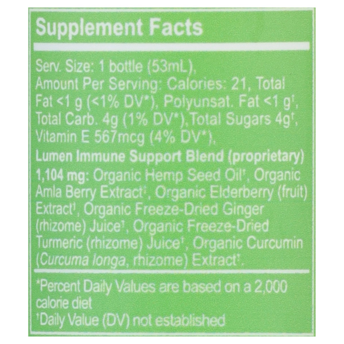 slide 6 of 13, Lumen Ginger Elderberry Turmeric Orange Flavor Immune Support 1.8 fl oz, 1.8 fl oz