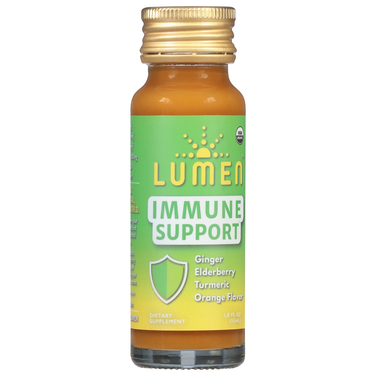 slide 8 of 13, Lumen Ginger Elderberry Turmeric Orange Flavor Immune Support 1.8 fl oz, 1.8 fl oz