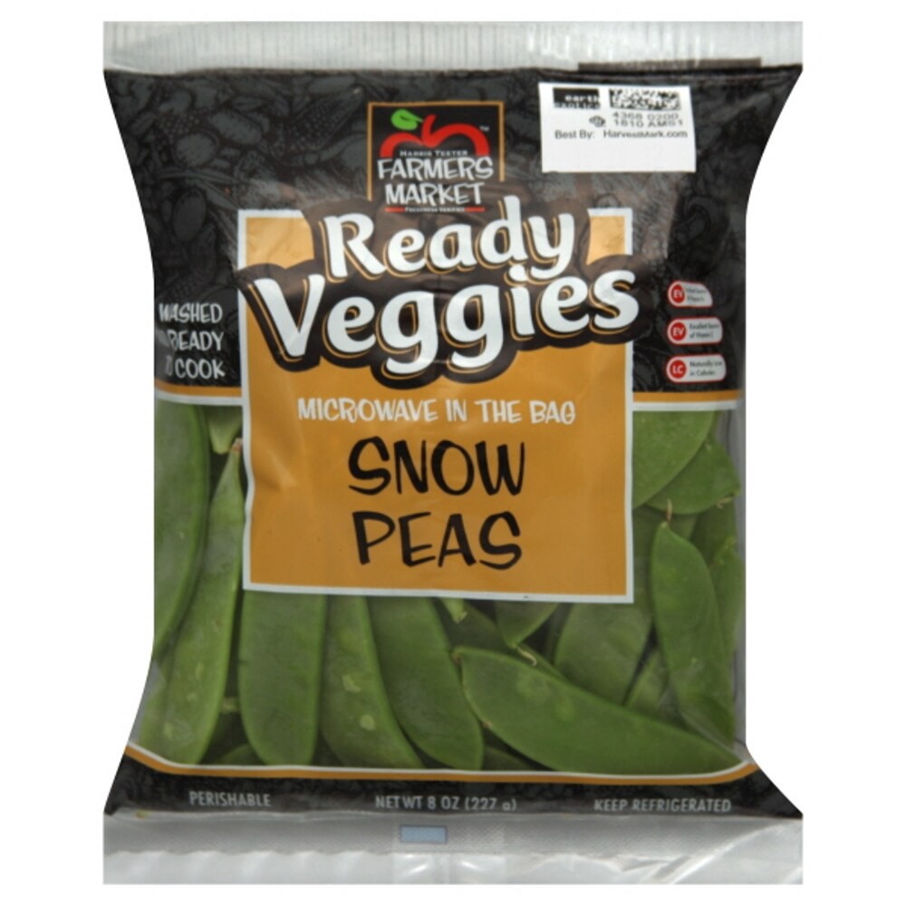 slide 1 of 1, Harris Teeter Farmers Market Snow Peas, 8 oz