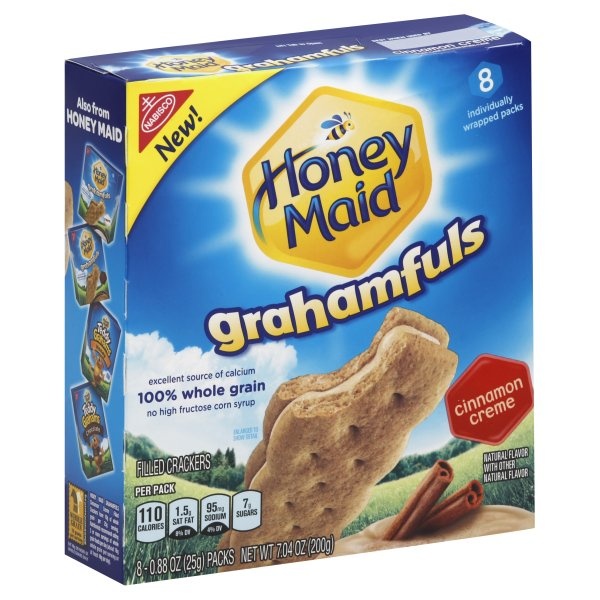 Nabisco Honey Maid Grahamfuls Cinnamon Creme Filled Crackers S 8 ct; 0.